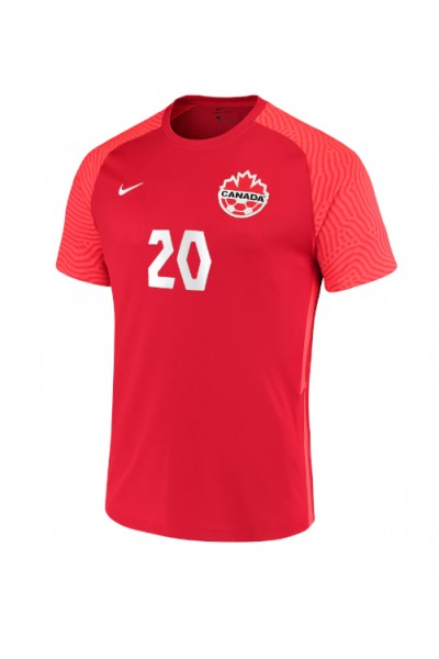 Fotbalové Dres Kanada Jonathan David #20 Domácí Oblečení MS 2022 Krátký Rukáv
